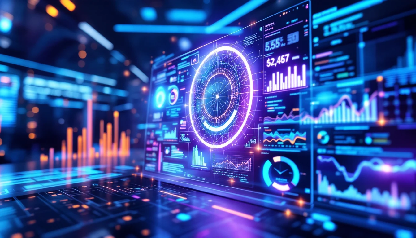 Modern Microsoft Fabric data warehouse dashboard showing unified analytics and reporting