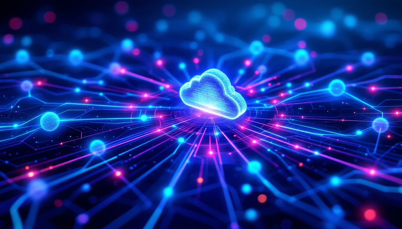 Microsoft Fabric OneLake unified storage architecture powering a cloud data warehouse