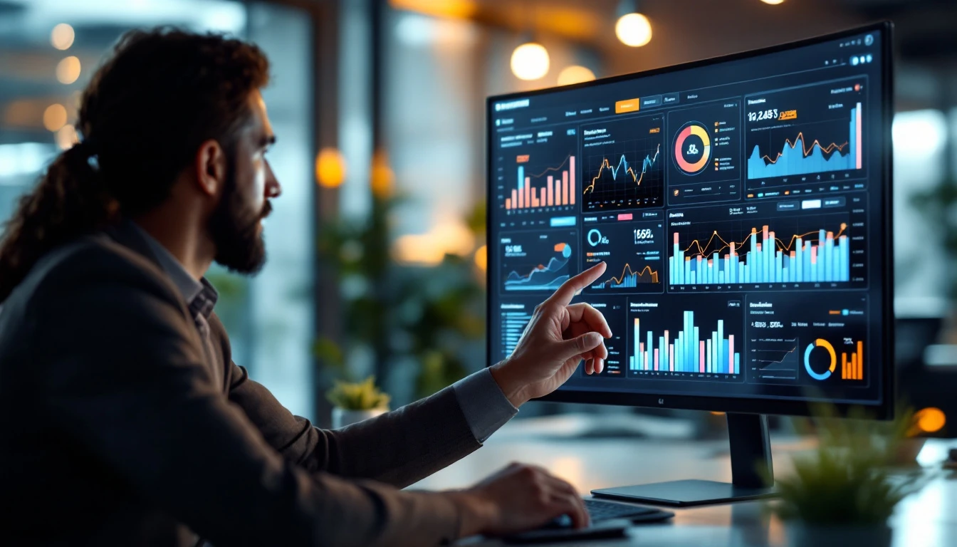 Business analytics dashboard showing faster reporting and unified data from a Microsoft Fabric data warehouse