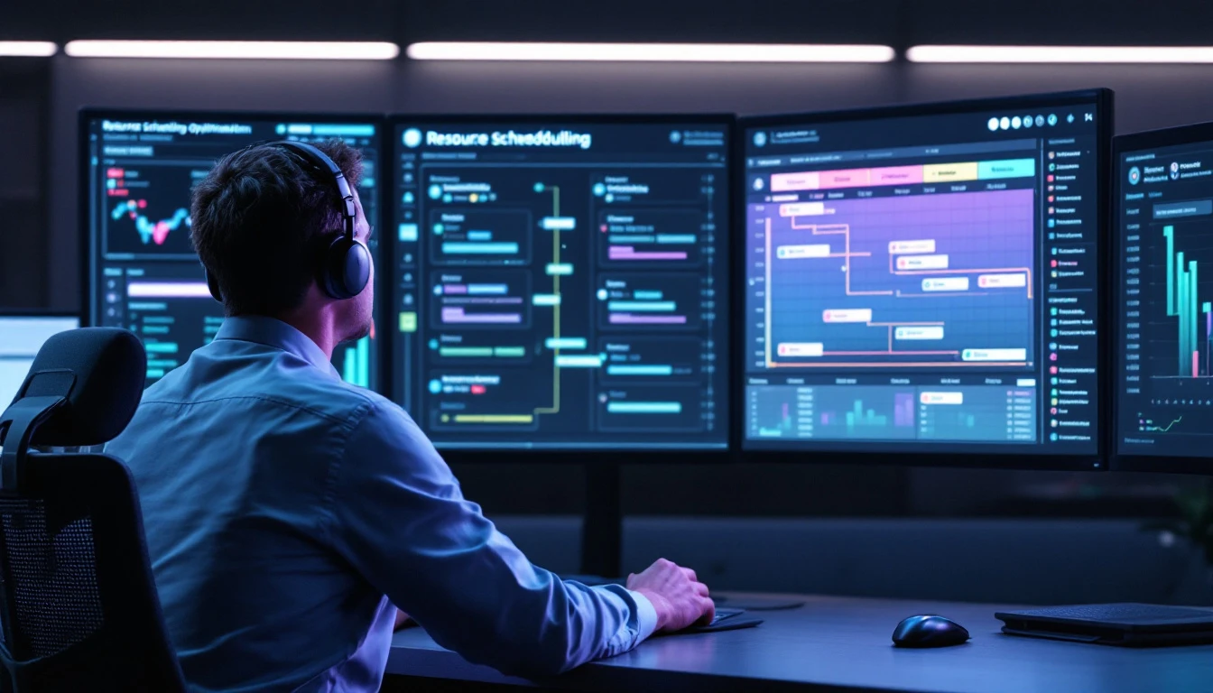 Dispatcher using resource scheduling optimization board in Dynamics 365 Field Service