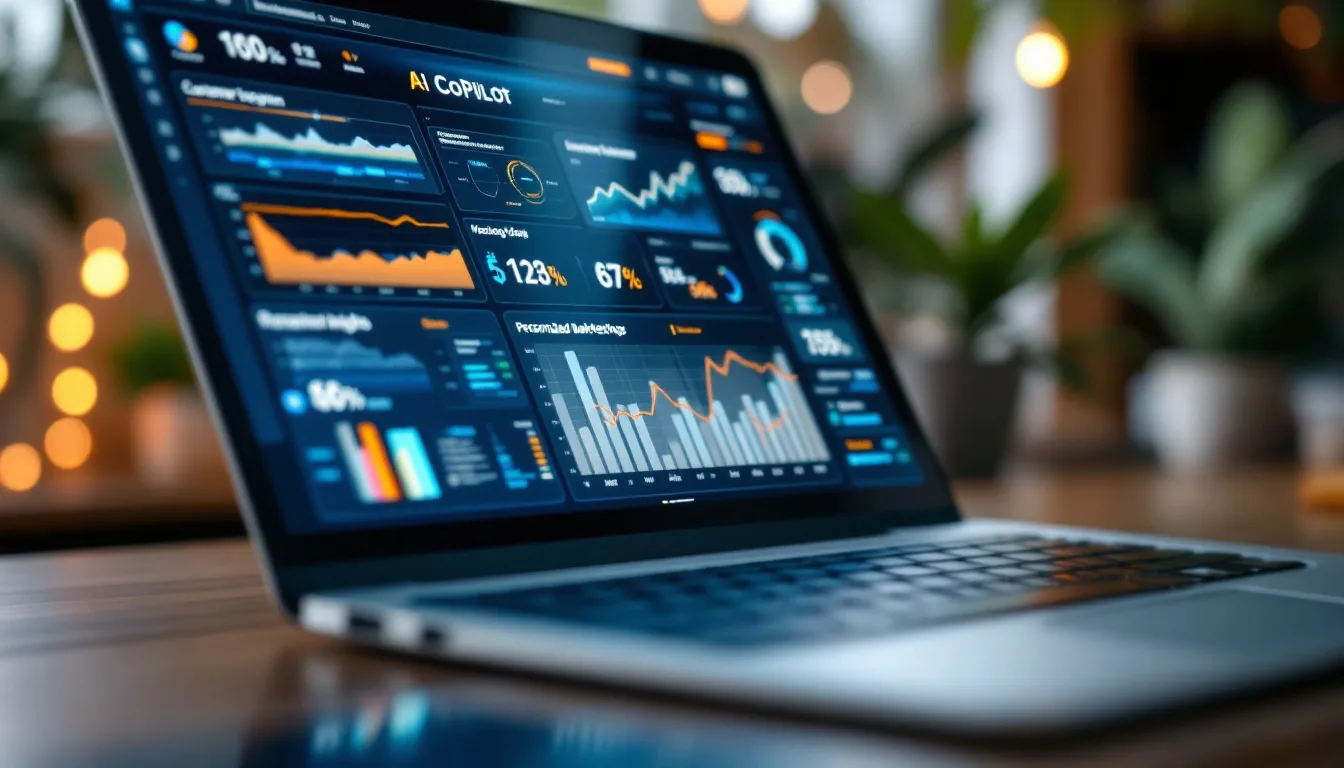 AI Copilot interface showing customer segmentation and personalized marketing insights