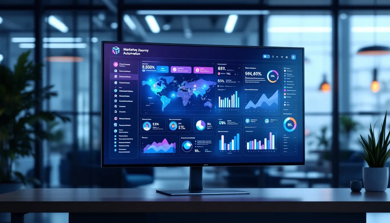 Microsoft Dynamics 365 Marketing automation dashboard showing customer journey orchestration and campaign analytics