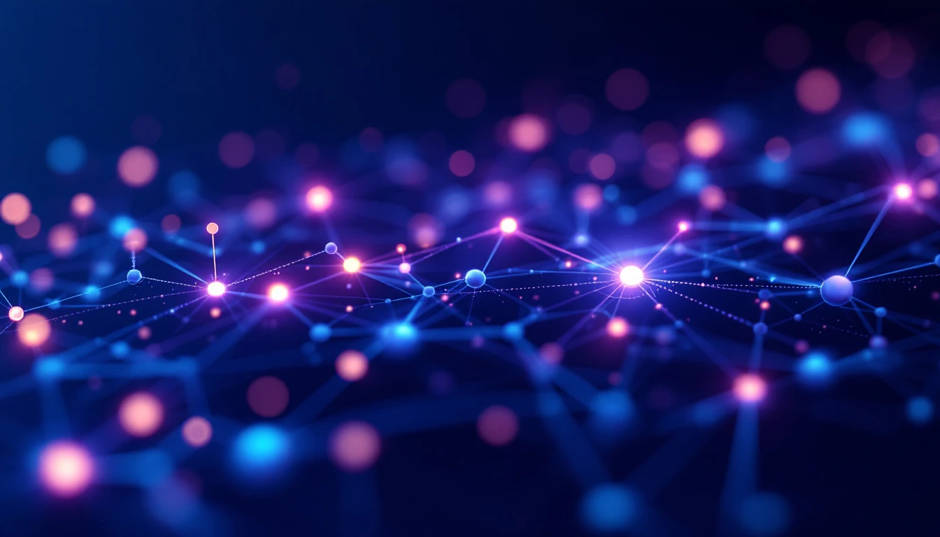 Digital network connecting industries served by Microsoft Fabric lakehouse solutions