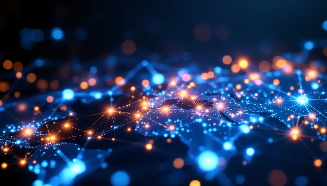 Digital network connecting multiple industries through real-time data streams