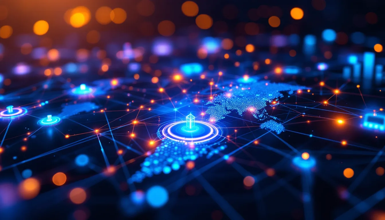 IoT sensors and connected devices streaming real-time data to an AI-powered analytics platform