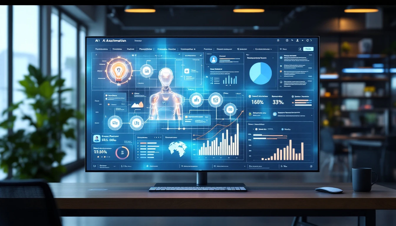 AI-powered automation dashboard and intelligent workflow inside a Power Apps solution