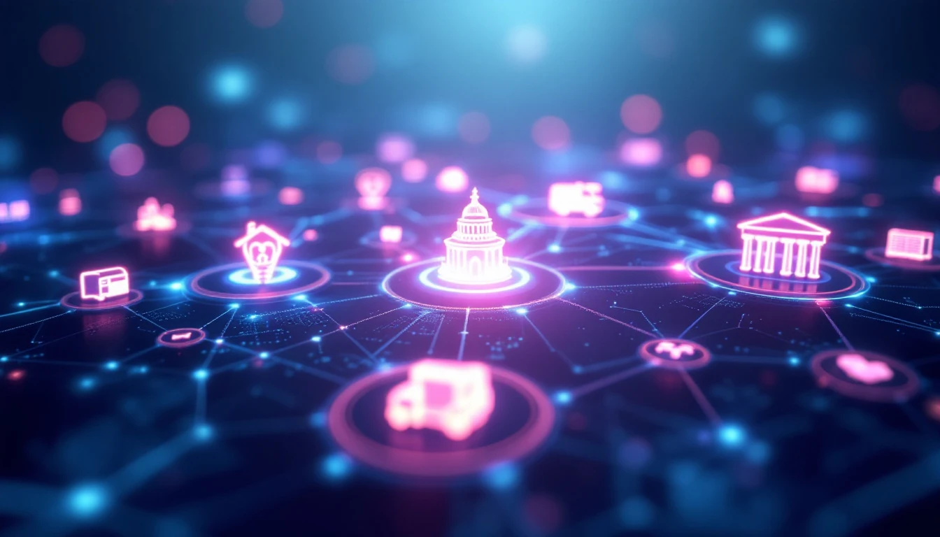 Digital network connecting industries served by Microsoft Power Apps solutions