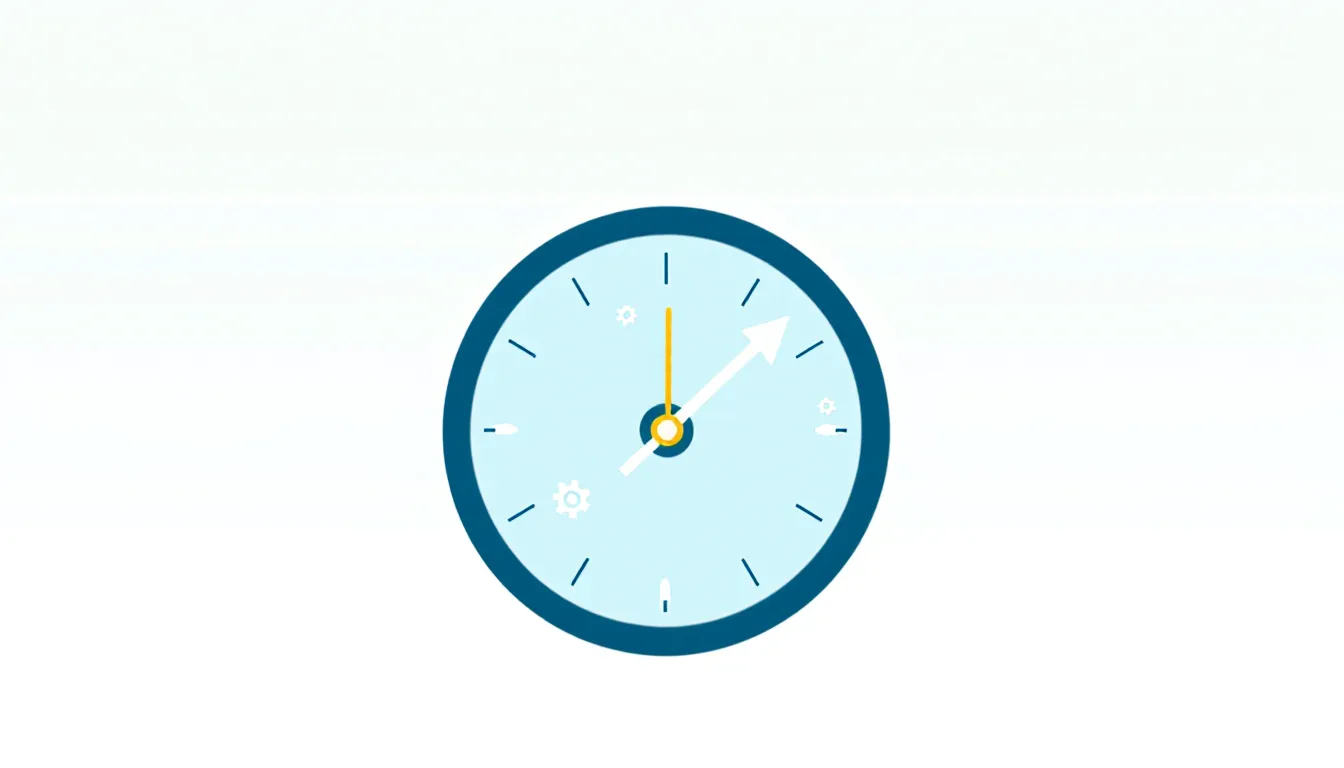 Illustration symbolizing hours saved per year through RPA automation of repetitive tasks in Power Automate