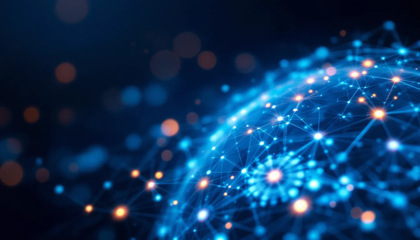 Digital network connecting industries served by Microsoft Power BI solutions