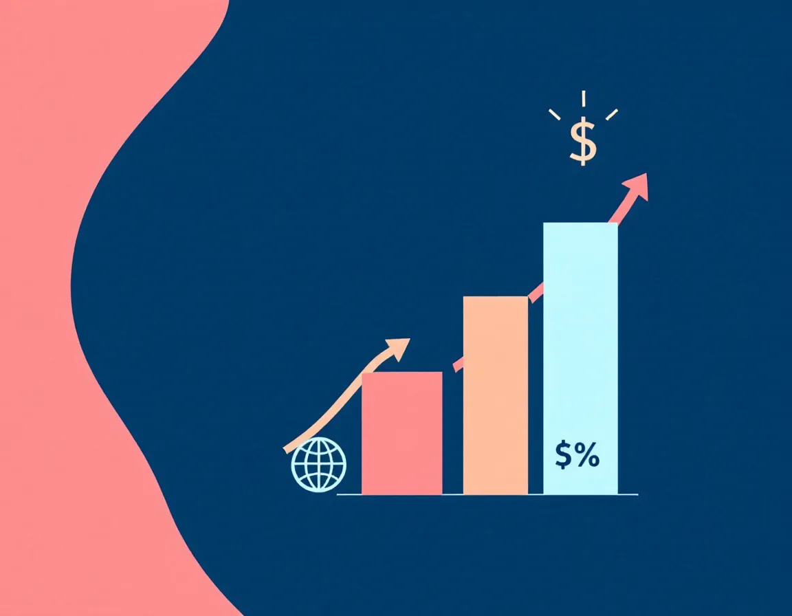 Bar chart illustrating the cost of poor data decisions versus the return on investment from BI adoption