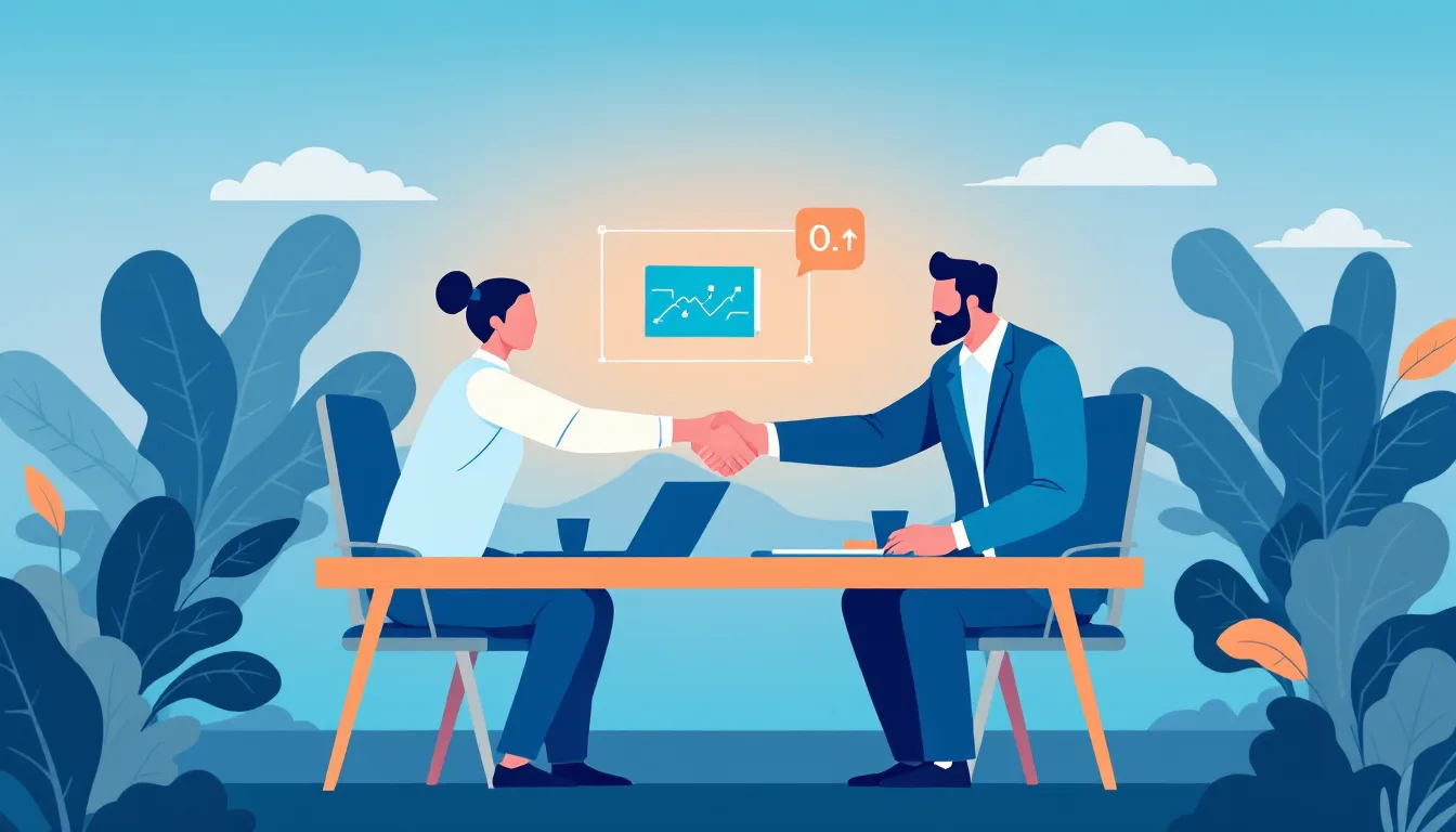 Illustration of a Power Platform consulting engagement kickoff between a client and consulting partner