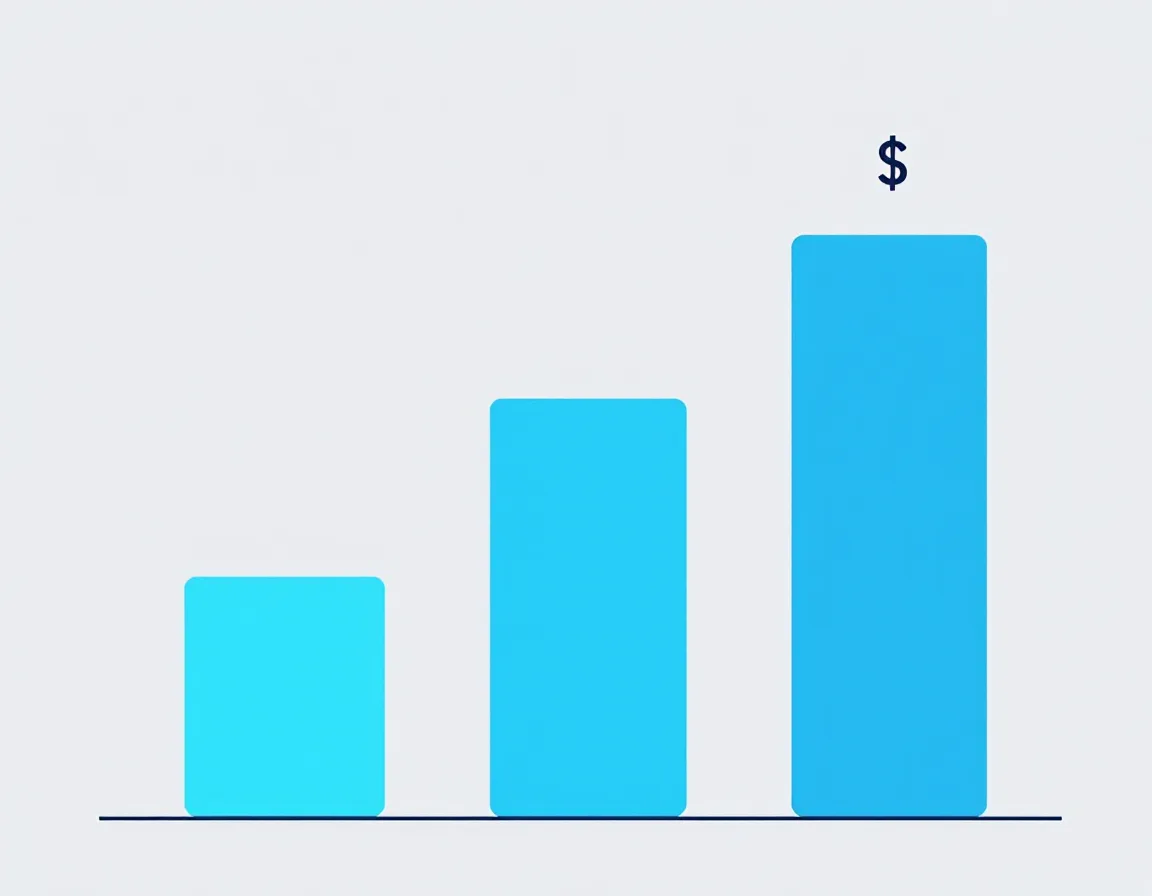 Infographic comparing three generic low-code licensing tiers by cost