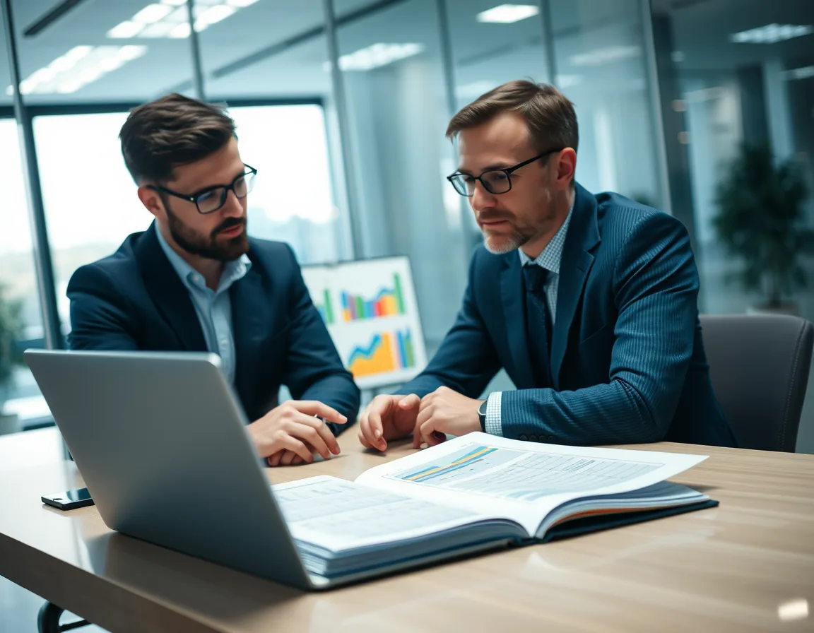 IT manager and finance analyst comparing Power BI per-user licenses with Fabric capacity costs